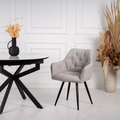 Krēsls Nino gaiši pelēkā krāsā #krasa_crido-peleka