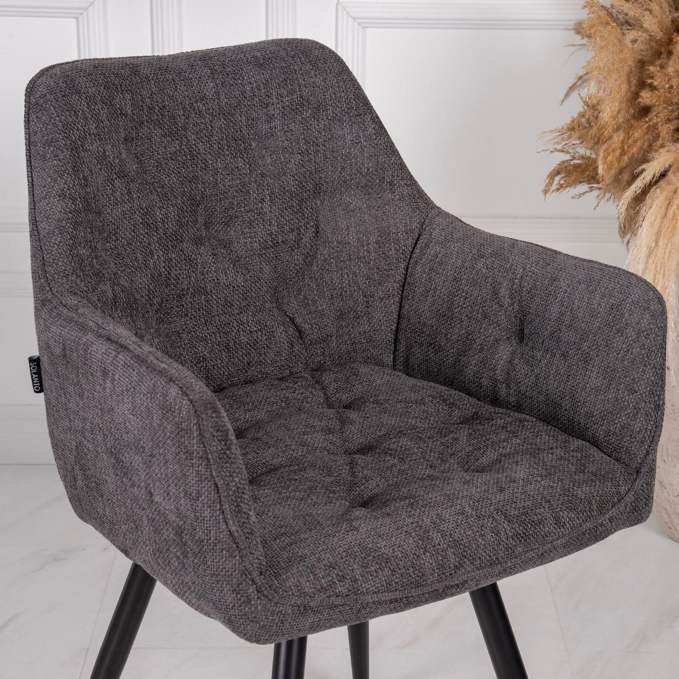 Krēsls Nino gaiši pelēkā krāsā #krasa_crido-tumsi-peleka