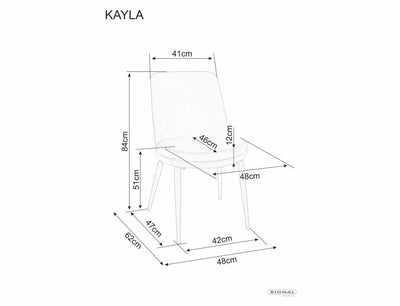 Virtuves krēsli Kayla gaiši brūns krāsa #krasa_gaisi-bruns
