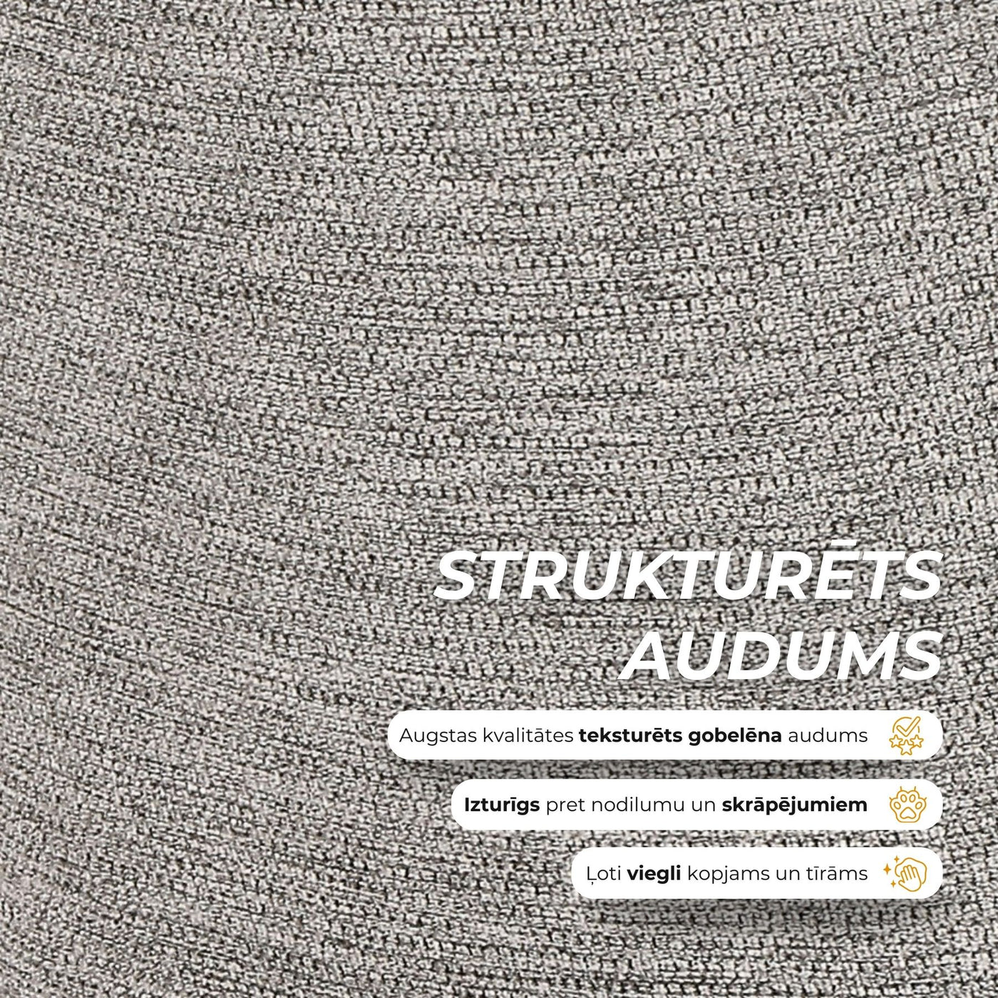 Krēsls Bristol pelēkā krāsā auduma apraksts #krasa_gaisi-peleka