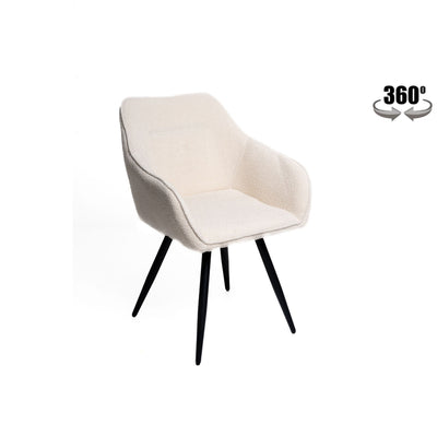 Krēsls Dante #krasa_boucle-balta