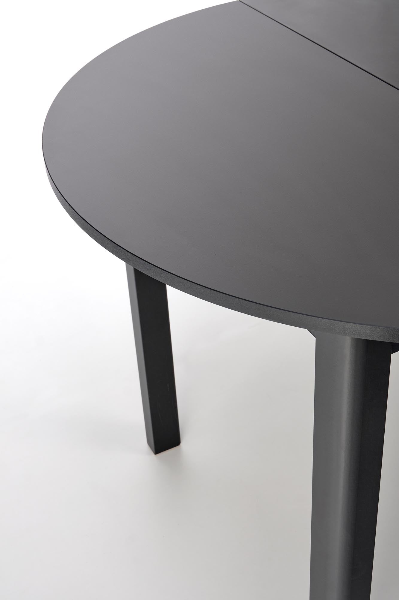 Valgomojo stalas Round juoda mdf #krasa_melna-mdf