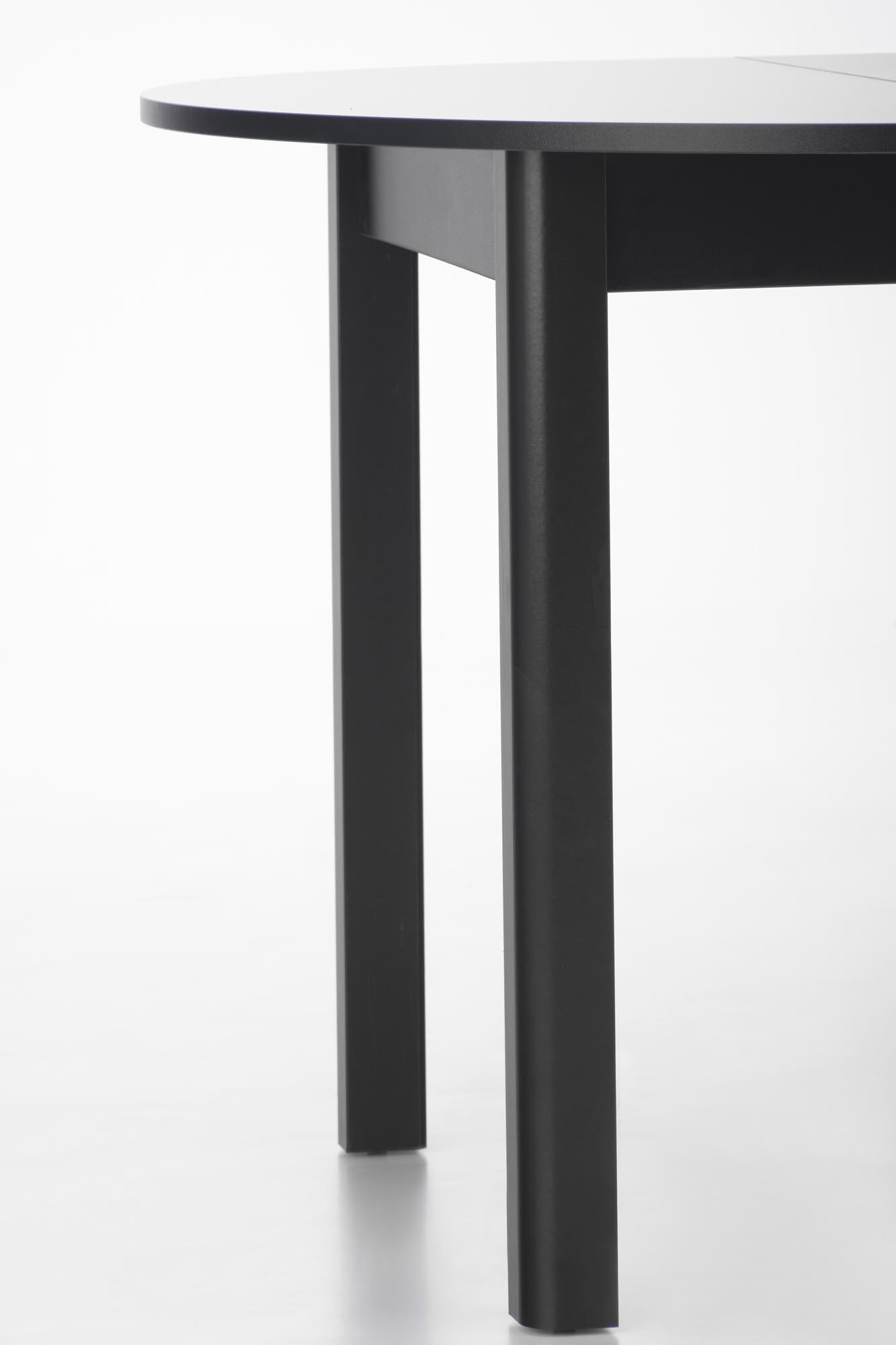 Valgomojo stalas Round juoda mdf #krasa_melna-mdf