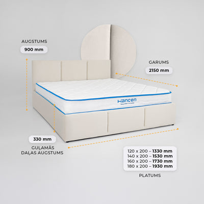 Gulamistabas gulta Tops #krasa_beige