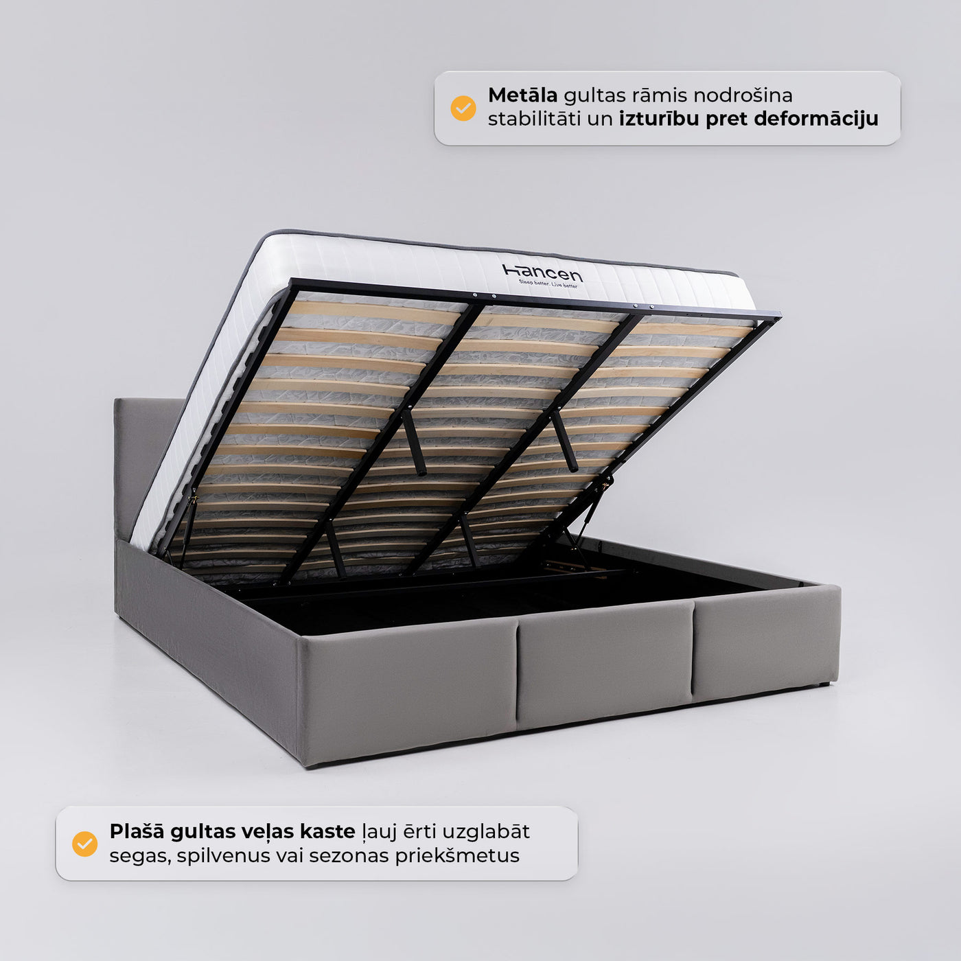 Gulamistabas gulta Tops #krasa_graphite-gray