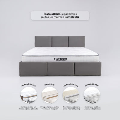 Gulamistabas gulta Tops #krasa_graphite-gray